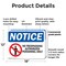 Signmission No Trespassing Authorized Personnel OSHA Notice Sign, Plastic, 18in W x 12in L, 2PK OS-2PACK-NS-P-1218-L-14910 - alternate 8